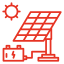 Panneau solaire avec batterie